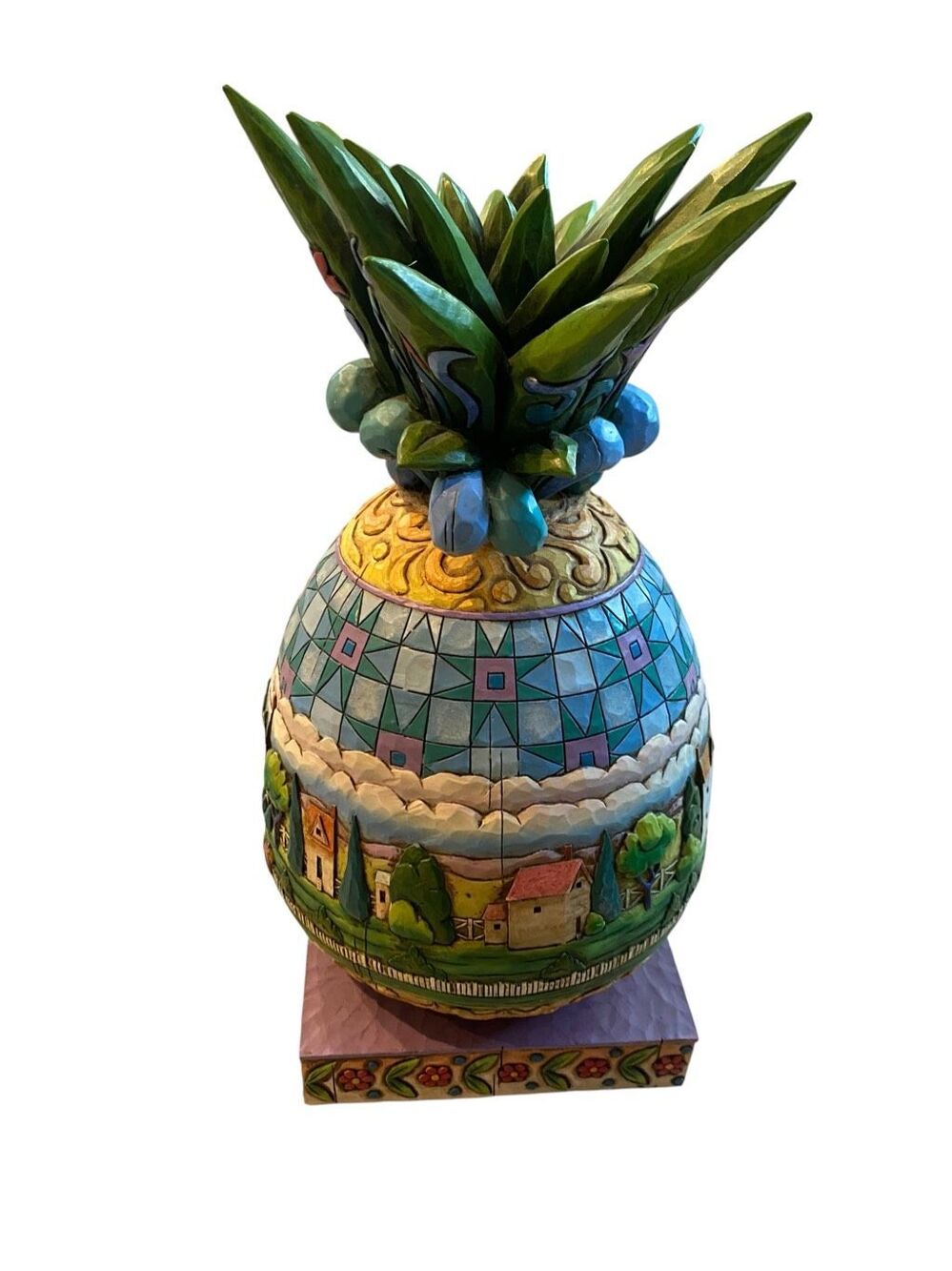 Jim Shore Welcome All #4007666 Pineapple Figurine - Picture 6 of 10